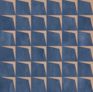 Керамогранит 14oraitaliana Scale Mini Indigo Nat. Rett 60х60 ABK матовый универсальная плитка PF60017459