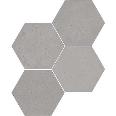 Керамогранит Concrete Hexagon Ash Grey (114687) 20х23 Wow глазурованный, матовый универсальный