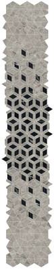 Декор Marvel Meraviglia Silver Majestic Diamond Lapp. 46.6х284.6 Atlas Concorde Italy керамогранит полированный AJQ7