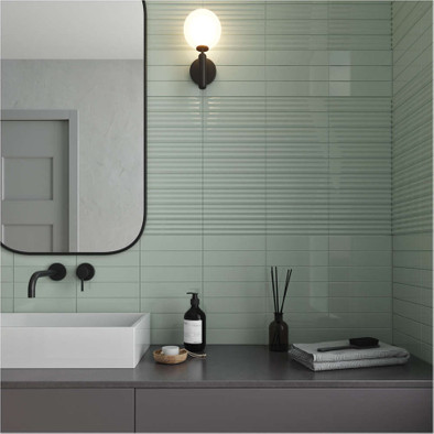 Настенная плитка Match Chalk Gloss 6.25х25 DNA Tiles глянцевая керамическая 73548