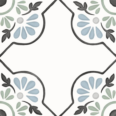 Керамогранит Tanger Blue Petals 12,3x12,3 Peronda матовый универсальный