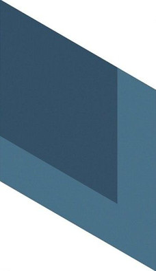 Декор Flow Diamond Decor Blue 13,9x23,95 глазурованный, матовый керамогранит