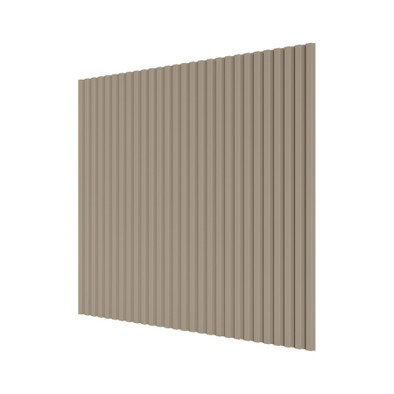 Стеновая квадратная панель Полосы МДФ Ликорн Латте Ликорн мм (4 шт.)