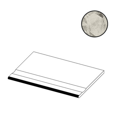 Керамогранит Forte dei Marmi Ceppo Apuano Pearl Bordo Piscina Angolo Dx 20x60 Atlas Concorde матовый бортик для бассейна угловой правый 620090000996