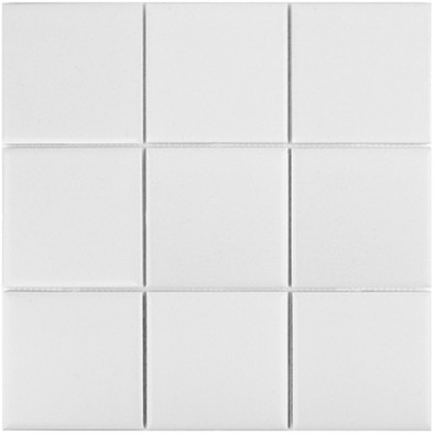 Мозаика White Matt (MH33900) 30х30 керамогранит матовая чип 97х97 мм, белый С0005249