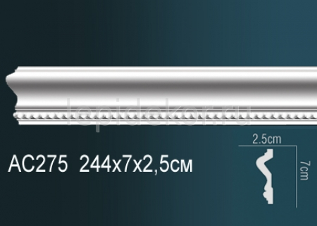 Молдинг AC275 (45) с рисунком Перфект полиуретан