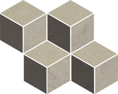 Мозаика Rockstone Antracite Mozaika Cięta Mix 20,4x23,8 керамогранит матовая, серый 5900144089495