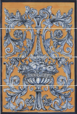 Панно HGD/B347/4x/15129 Площадь Испании 40x60 Kerama Marazzi глянцевое керамическое