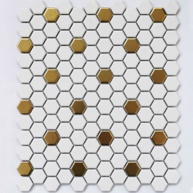 Мозаика Babylon Gold matt керамическая 26x30