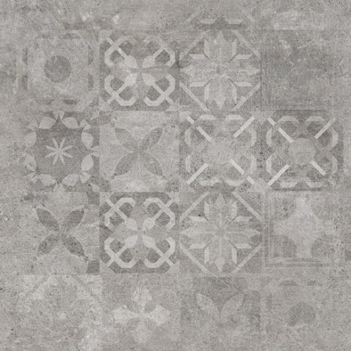 Декор Gres Softcement Silver Decor Patchwork Rect. 59.7x59.7 Cerrad керамогранит матовый