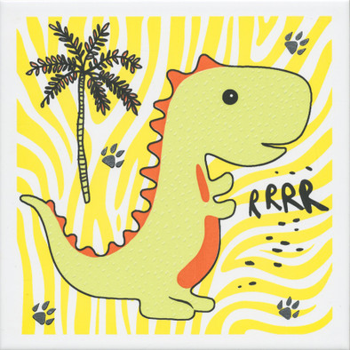 Декор OP/A226/5009 Динозаврики 1 матовый 20х20 Kerama Marazzi керамический