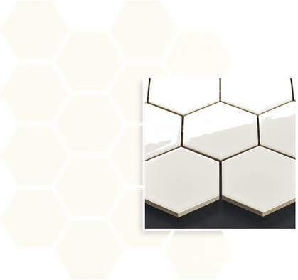Мозаика Uniwersalna Mozaika Prasowana Bianco Paradyz Hexagon керамика 22х25.5 см гладкая белый 5900144091887