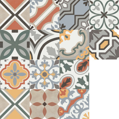 Керамогранит Poly Mix 20х20 Creto матовый универсальная плитка DB_014