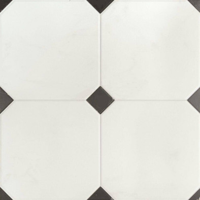 Керамогранит Betera Black-White 58x58 R El Molino матовый напольная плитка УТ-00036815