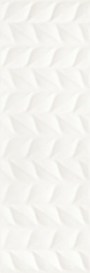 Настенная плитка Elia Bianco Sciana A Struktura Rekt Paradyz Ceramika 25x75 матовая, рельефная (структурированная) керамическая 131119005701