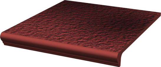 Ступень фронтальная Капинос Cloud Rosa Kapinos Stopnica Prosta 29.5x32.8 клинкер матовая Paradyz Ceramika 