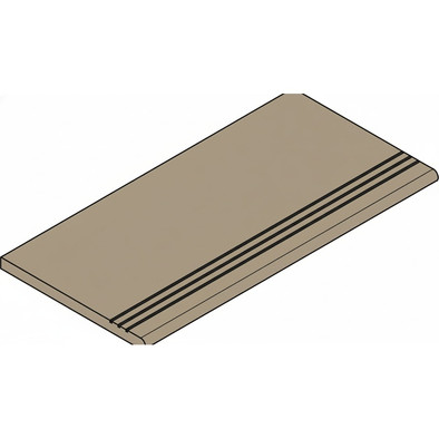 Ступень фронтальная Fossil Desert Gradino Round Grip 30x120 керамогранит антискользящая (grip), матовая Italon x2 620040000270