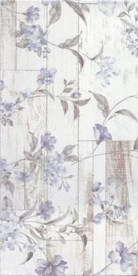 Декор GT15VG San Remo Белый панно часть 25х50 Global Tile матовый керамический