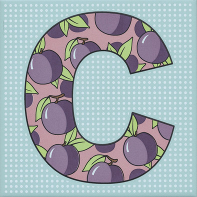 Декор HGD/A544/5185 Сад-огород "Слива" матовый 20х20 Kerama Marazzi керамический