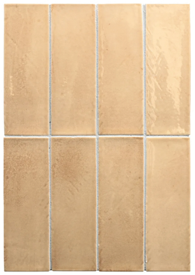 Керамогранит Miyako Golden Ochre Gloss 5x15 Equipe глазурованный, глянцевый универсальная плитка 32326