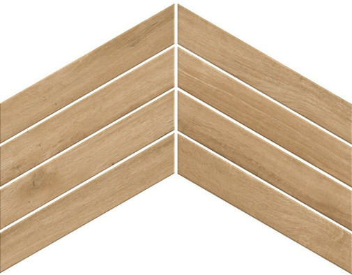 Декор Fusion Oak Golden Chevron 7.5х45 Atlas Concorde керамогранит матовый 600010002449