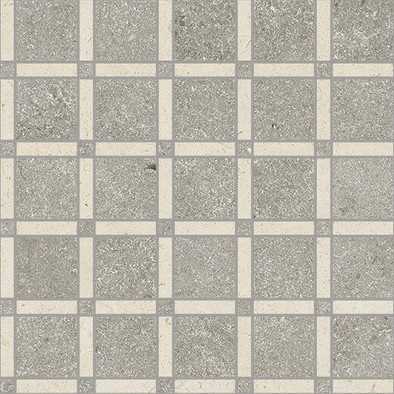 Мозаика Italon Aura Stone Grey Mosaico Vertigo керамогранит 31.3х31.3 см матовая бежевый, серый 620110000258
