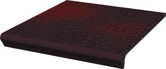 Ступень фронтальная Капинос Cloud Brown Kapinos Stopnica Prosta B1a 30x33 клинкер матовая Paradyz Ceramika 