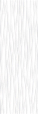 Настенная плитка Satin White Coastal 30х90 Gravita матовая, рельефная (структурированная) керамическая 78801852