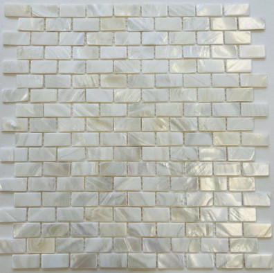 Мозаика из натурального перламутра PIX754, чип 15х30 мм, сетка 285х295x2 мм, глянцевая, серый