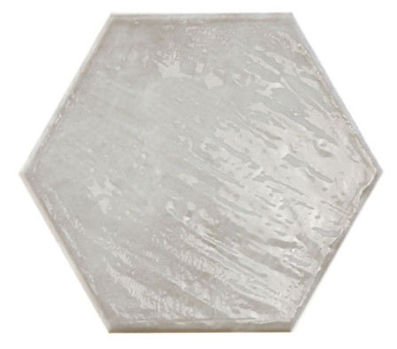 Керамогранит Rain Grigio Hex 19.8х22.8 Prissmacer глянцевый, рельефный (рустикальный) универсальный 78803261