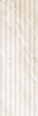 Настенная плитка 628 Eclipse Beige рельеф 29.5x89.5 Eurotile Ceramica глянцевая керамическая