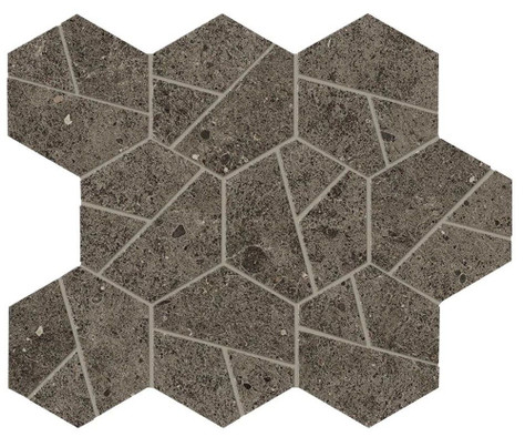 Мозаика Boost Stone Tobacco Mosaico Hex 25х28,5 керамогранит матовая, коричневый A7C1 фото Мозаика Boost Stone Tobacco Mosaico Hex 25х28,5 керамогранит матовая, коричневый A7C1
