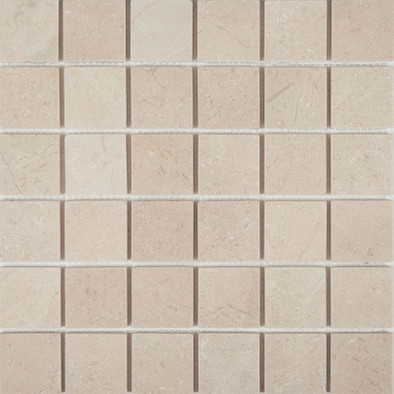 Мозаика SBW6488M камень 30.5x30.5 см матовая чип 48x48 мм, бежевый