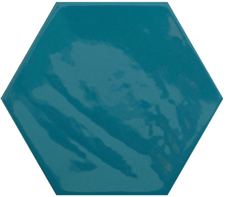 Настенная плитка Kane Hexagon Marine 16х18 Cifre глянцевая, рельефная керамическая 78801169