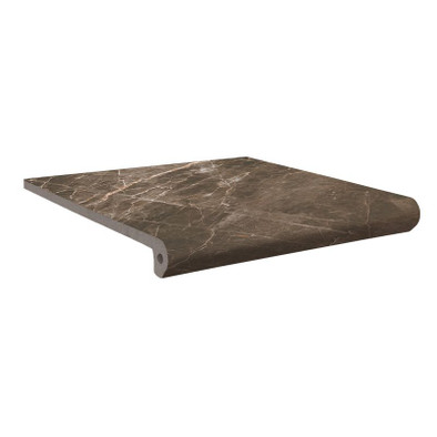 Ступень фронтальная Exagres Peldano Nevada Emperador 33x33x4, матовая клинкер фото Ступень фронтальная Exagres Peldano Nevada Emperador 33x33x4, матовая клинкер
