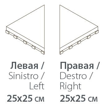 Решётка Фрэйм 20 Левая Griglia Frame 20 Sx 25x25 матовый