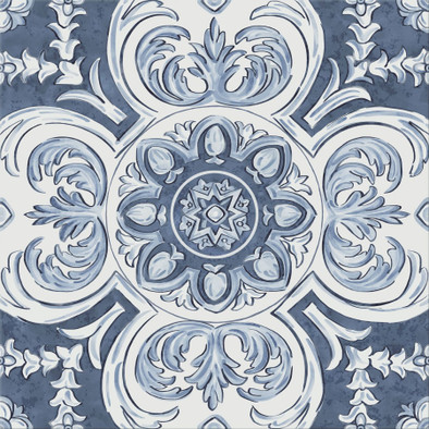 Декор HGD/A510/SG9174 Алмаш Центр Синий 30х30 Kerama Marazzi керамогранит матовый