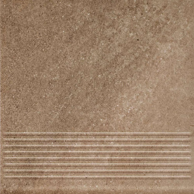 Ступень фронтальная Mattone Sabbia Brown Stopnica Prosta 30х30 клинкер матовая Paradyz Ceramika