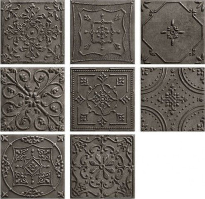 Декор D- Platinum mix 14,8x14,8 глянцевый керамический