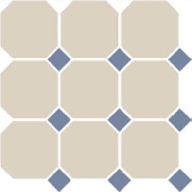 Керамогранит 4416 oct11-1ch White 16/Blue Cobalt Dots 11 30x30 напольный матовый