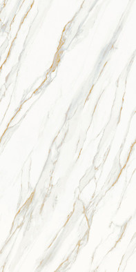 Керамогранит Calacata Gold Honed распил 79.8х302 Staro Slab Matt сатинированный универсальная плитка УТ-00000506 фото Керамогранит Calacata Gold Honed распил 79.8х302 Staro Slab Matt сатинированный универсальная плитка УТ-00000506