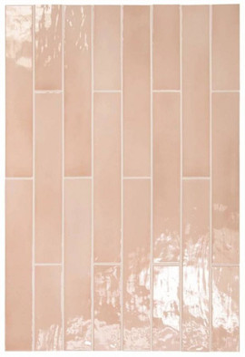 Настенная плитка Manacor Blush Pink 6.5x40 глянцевая керамическая фото Настенная плитка Manacor Blush Pink 6.5x40 глянцевая керамическая