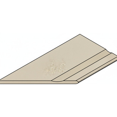 Керамогранит Cosmos Rope Bordo 30x120 Svasato Round Sx Italon x2 структурированный бортик закругленный с выемкой левый 620090001398