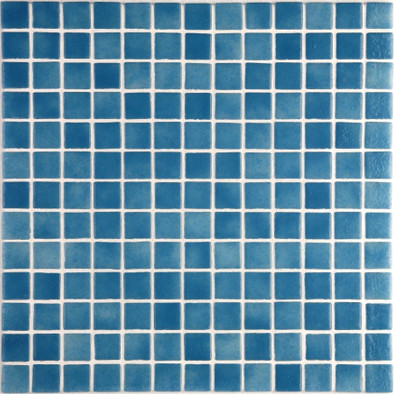 Мозаика Ezarri 2510-A стекло 31.3х49.5 см глянцевая чип 25х25 мм, синий