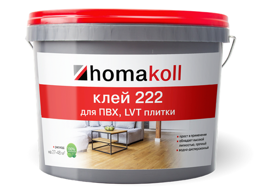 Homakoll 222 3,5 кг клей для пвх плитки