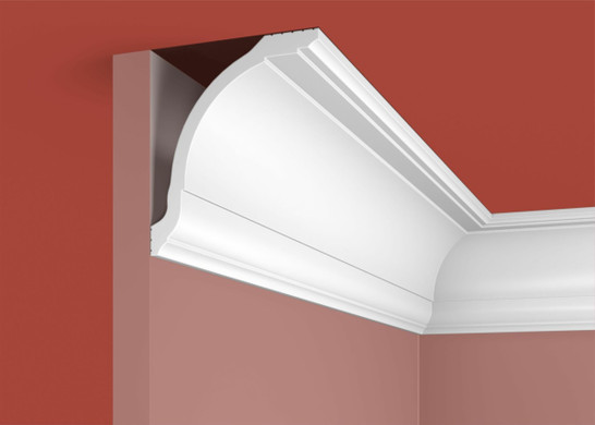 Cosca потолочный карниз KX015, 97х84, 2000мм, Экополимер/16