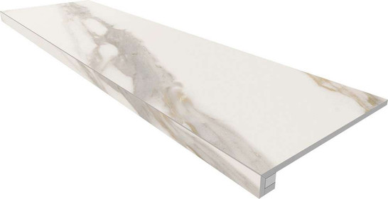 Комплект (Ступень RM01 (33x120) неполированная (прямоугол. бортик) без насечек + Подступенок (14,5x120)) керамогранит 70543