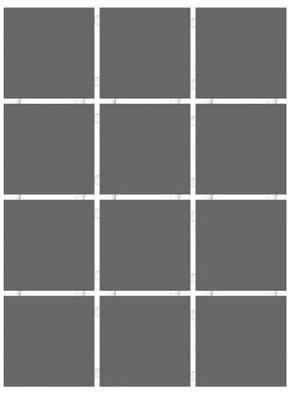 Керамогранит 1220H Конфетти Серый, Полотно 29,8х39,8 из 12 частей 9,8х9,8 Kerama Marazzi матовый настенная плитка