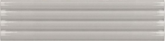 Настенная плитка Onda Grey Glossy Equipe 5x20 глянцевая, рельефная (структурированная) керамическая 28489