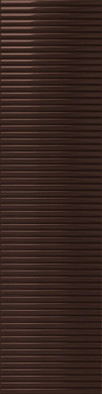 Настенная плитка Groove Brown 1 Gloss Str 7.8х29.8 Tubadzin глянцевая керамическая 5900199287204